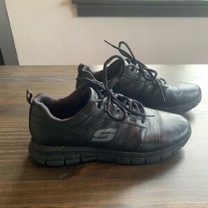Skechers Work Slip Resistant Women Size 9 Sure Track Erath Ii Black Shoes